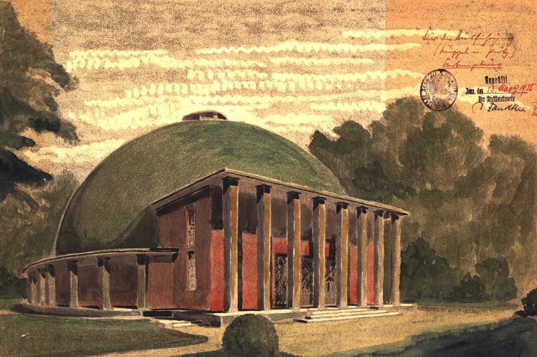 Farbentwurf des Planetarium Jena 1925
